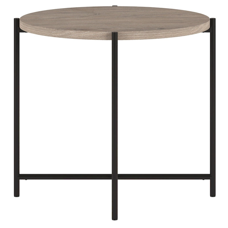 Table d'appoint ronde large Loretta 23.63 avec plateau en MDF