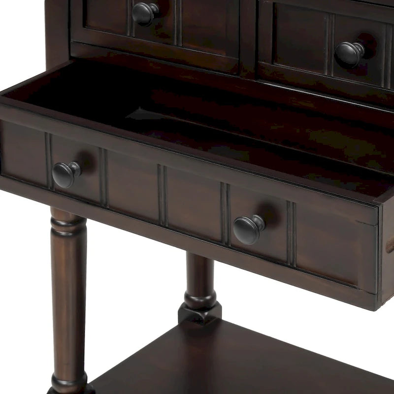 Console à 3 tiroirs Copper Grove Colby avec étagère inférieure