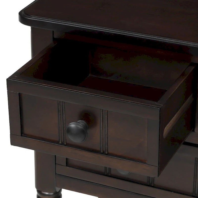 Console à 3 tiroirs Copper Grove Colby avec étagère inférieure