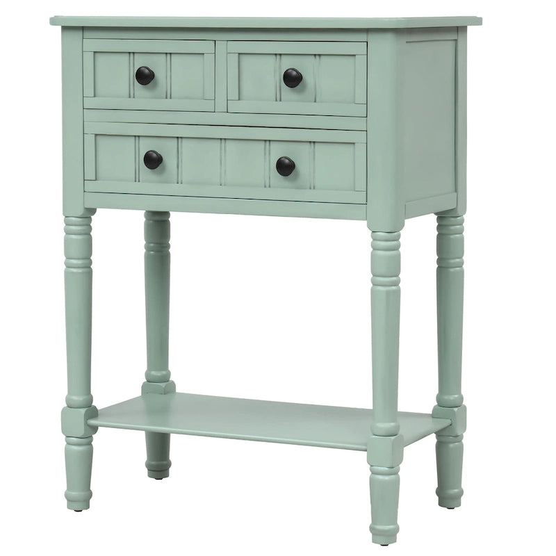 Console à 3 tiroirs Copper Grove Colby avec étagère inférieure