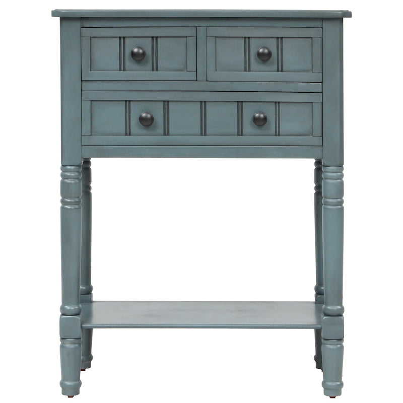 Console à 3 tiroirs Copper Grove Colby avec étagère inférieure