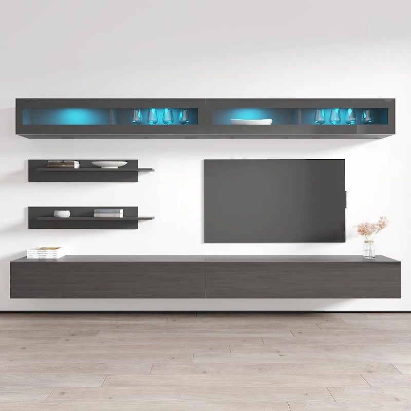 Fly I2 30TV Meuble TV mural flottant moderne