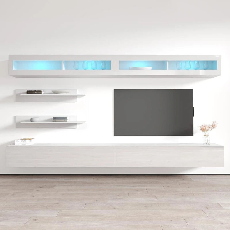 Fly I2 30TV Meuble TV mural flottant moderne