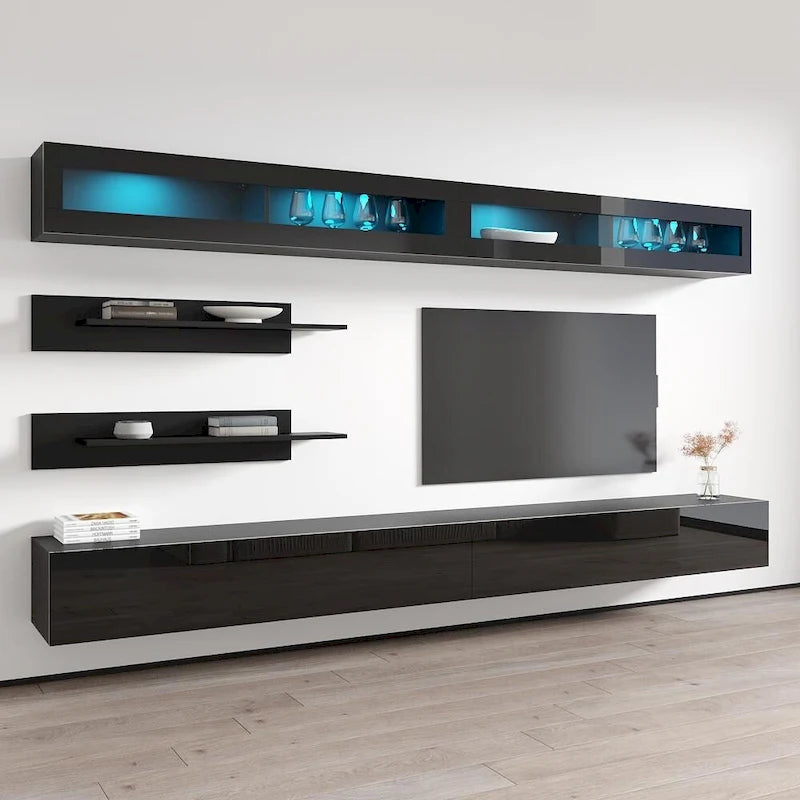 Fly I2 30TV Meuble TV mural flottant moderne