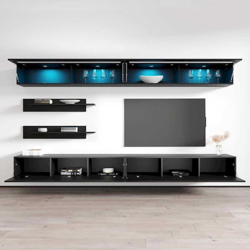 Fly I2 30TV Meuble TV mural flottant moderne