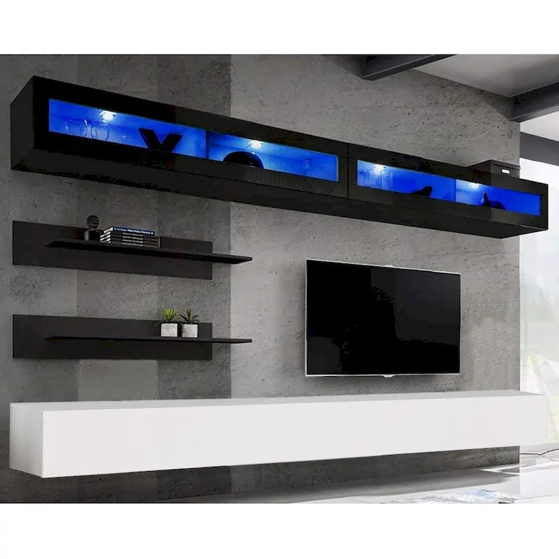 Fly I2 30TV Meuble TV mural flottant moderne