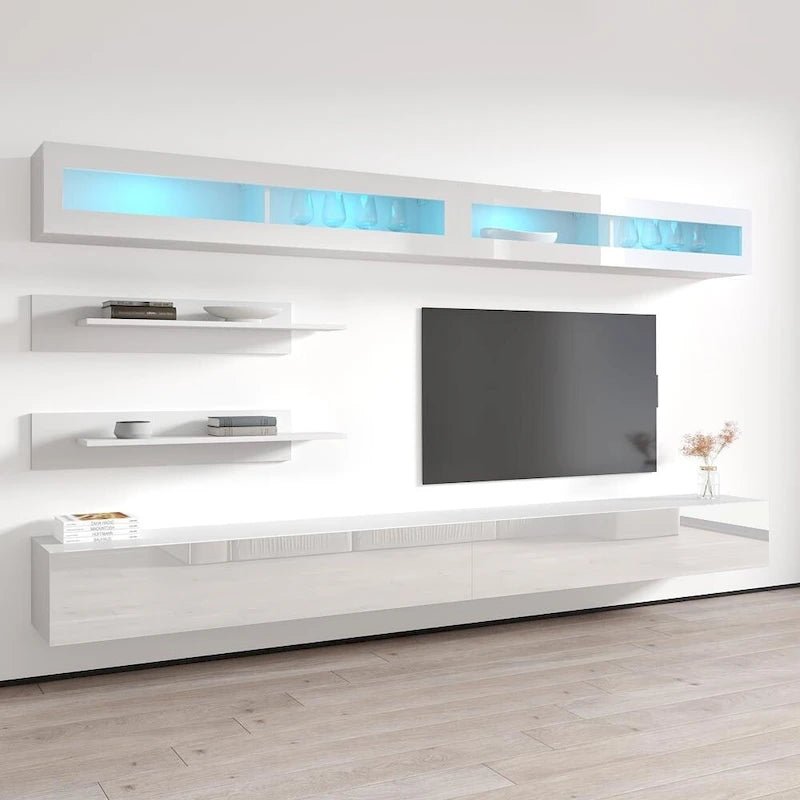 Fly I2 30TV Meuble TV mural flottant moderne