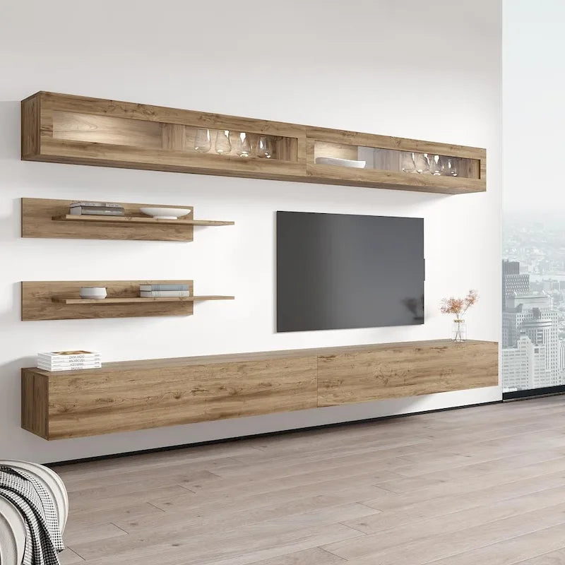 Fly I2 30TV Meuble TV mural flottant moderne