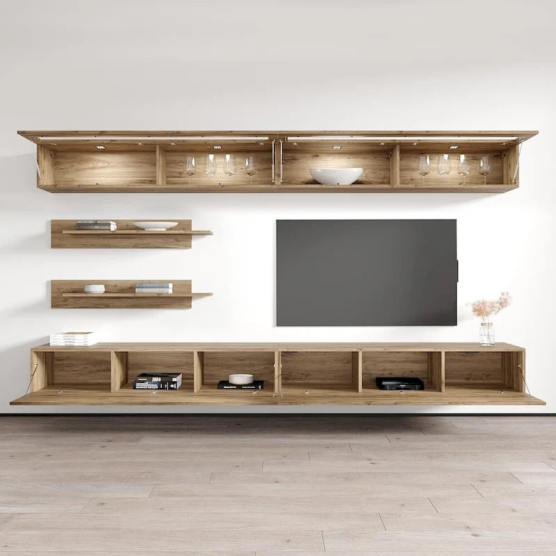 Fly I2 30TV Meuble TV mural flottant moderne