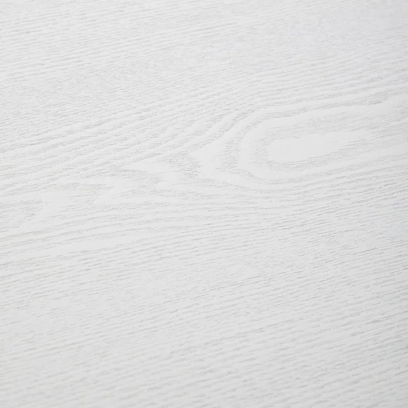 Table basse d'appoint ovale moderne Rossmore avec cadre en acier thermolaqué blanc pour bureau, salon ou chambre.