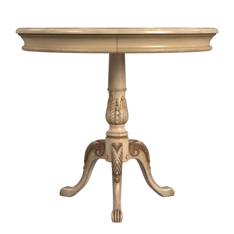 Table piédestal ronde traditionnelle Butler en finition cerisier plantation - marron foncé