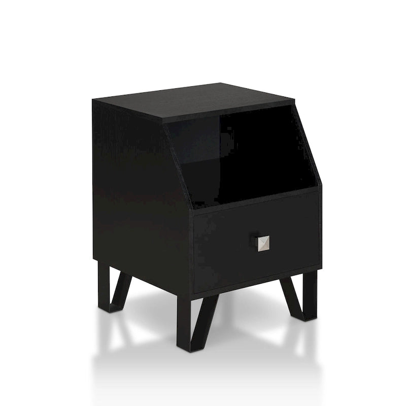 Table d'appoint contemporaine Kara à 1 étagère de 16 po par Furniture of America