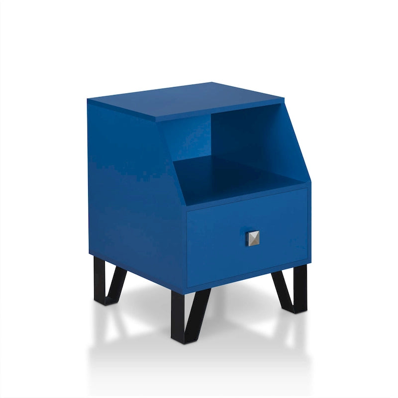 Table d'appoint contemporaine Kara à 1 étagère de 16 po par Furniture of America