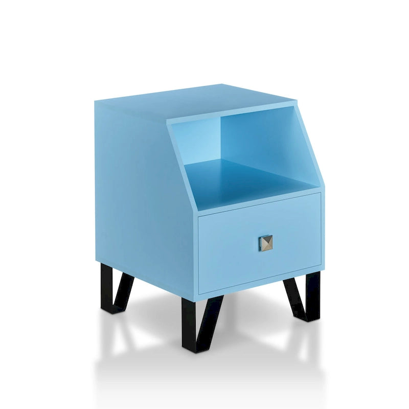 Table d'appoint contemporaine Kara à 1 étagère de 16 po par Furniture of America