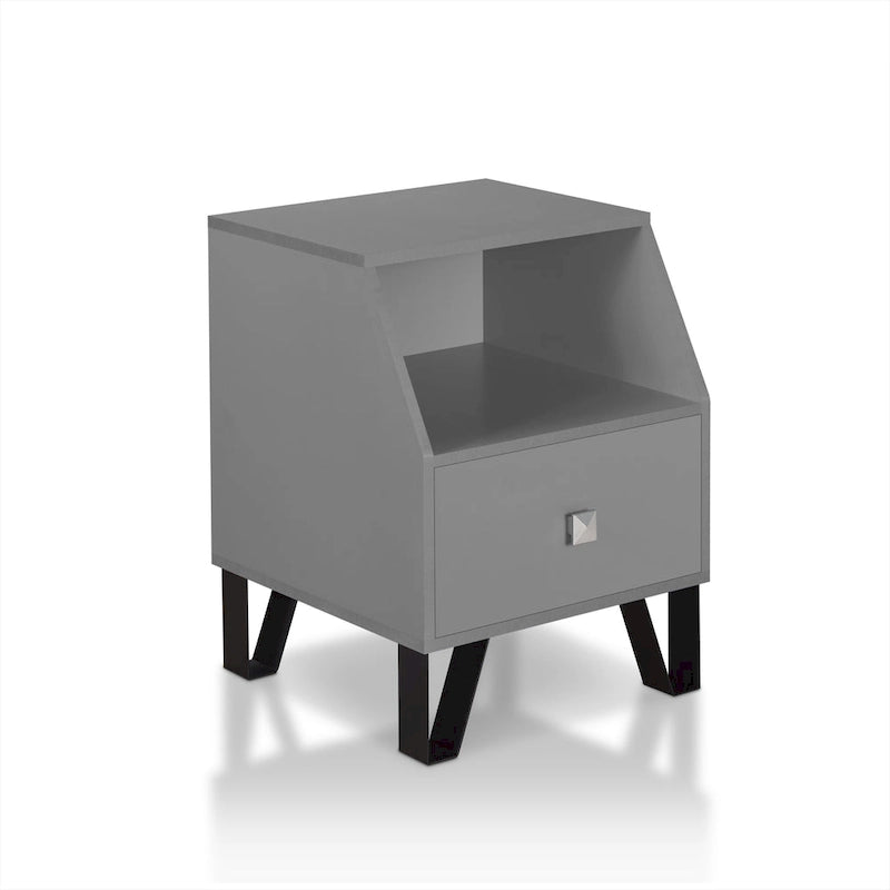 Table d'appoint contemporaine Kara à 1 étagère de 16 po par Furniture of America