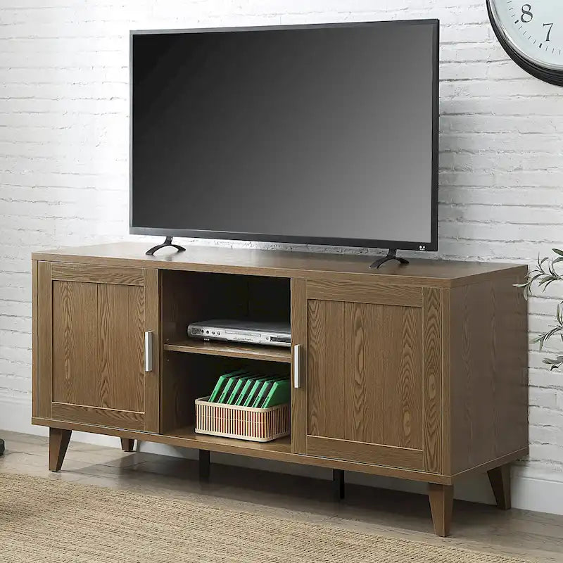 Meuble TV Briggs Modern de 60 pouces Bridgevine Home pour téléviseurs jusqu'à 65 pouces