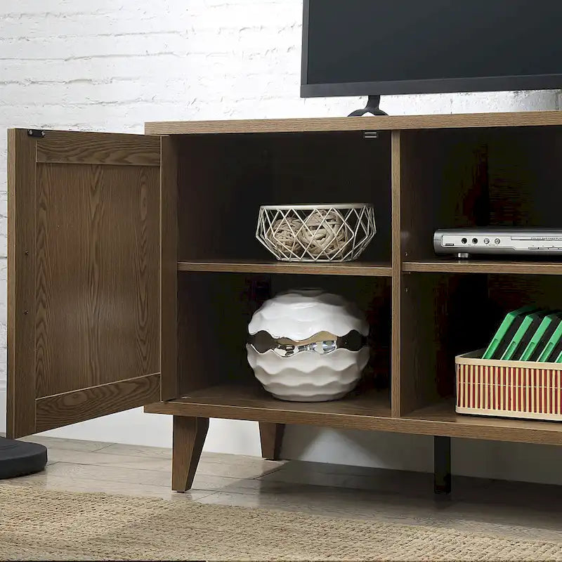Meuble TV Briggs Modern de 60 pouces Bridgevine Home pour téléviseurs jusqu'à 65 pouces