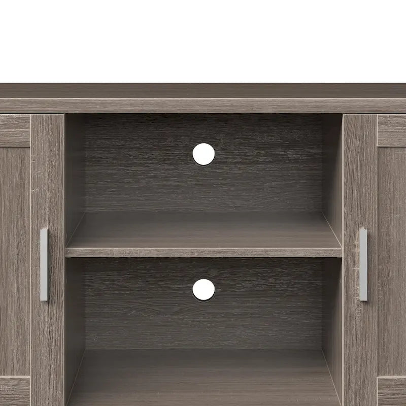 Meuble TV Briggs Modern de 60 pouces Bridgevine Home pour téléviseurs jusqu'à 65 pouces