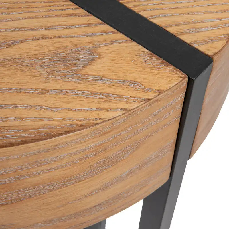 Console en bois Astoria avec pieds en métal (épingle à cheveux) – 106,7 cm L x 35,6 cm l x 77 cm H