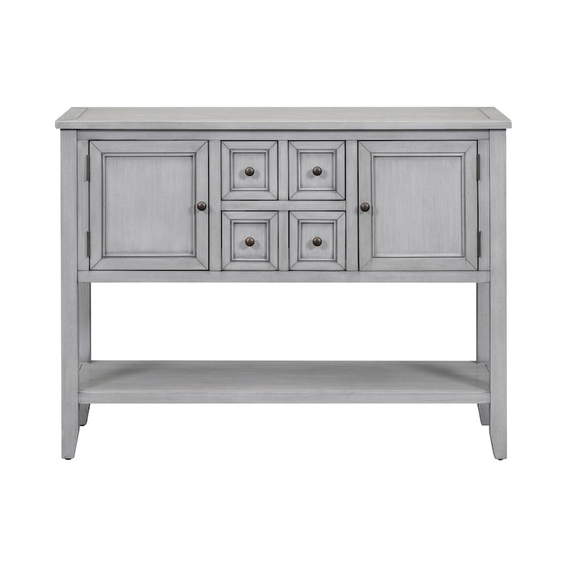 Console/Buffet rétro Nestfair avec tiroirs et étagère inférieure