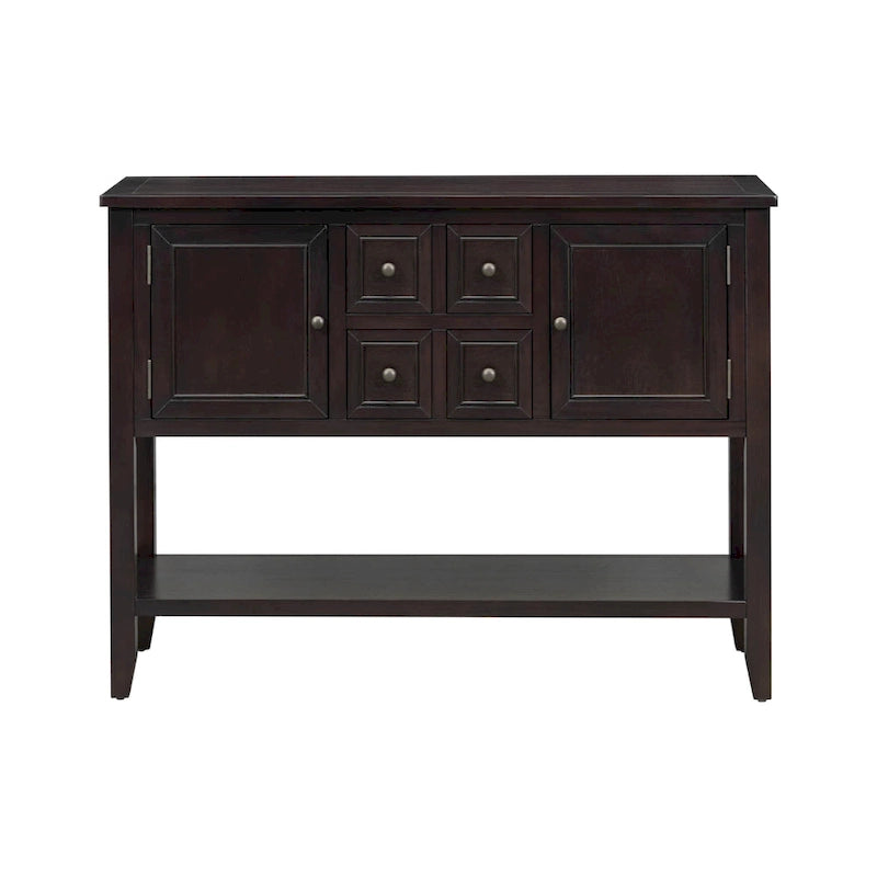 Console/Buffet rétro Nestfair avec tiroirs et étagère inférieure