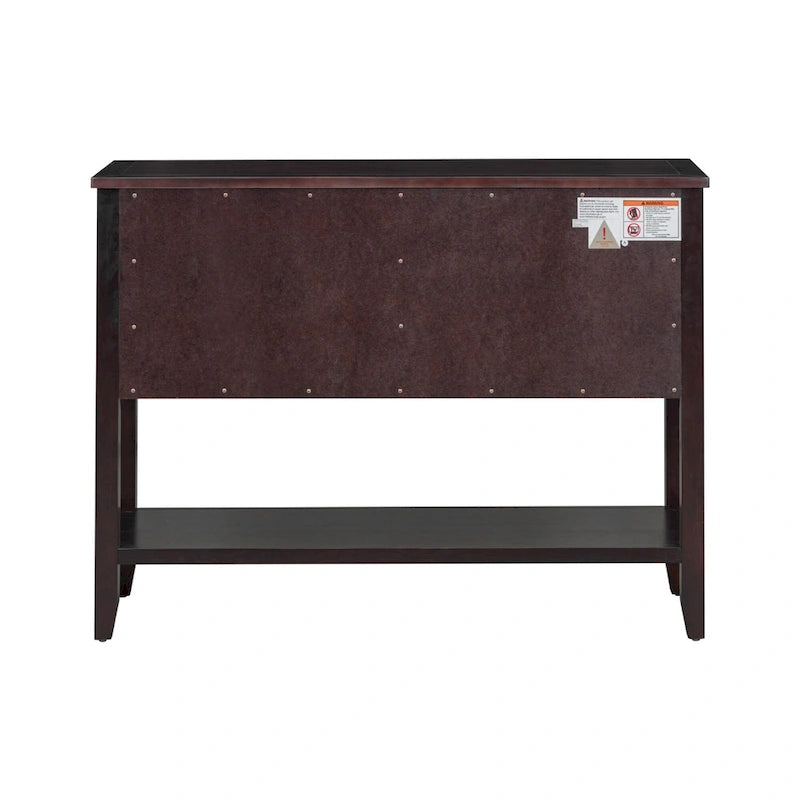 Console/Buffet rétro Nestfair avec tiroirs et étagère inférieure