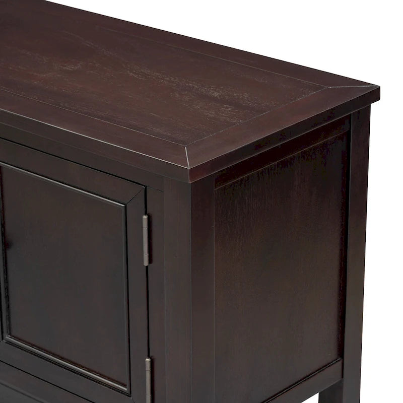 Console/Buffet rétro Nestfair avec tiroirs et étagère inférieure