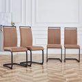 Chaises de salle à manger modernes en similicuir PU, lot de 4