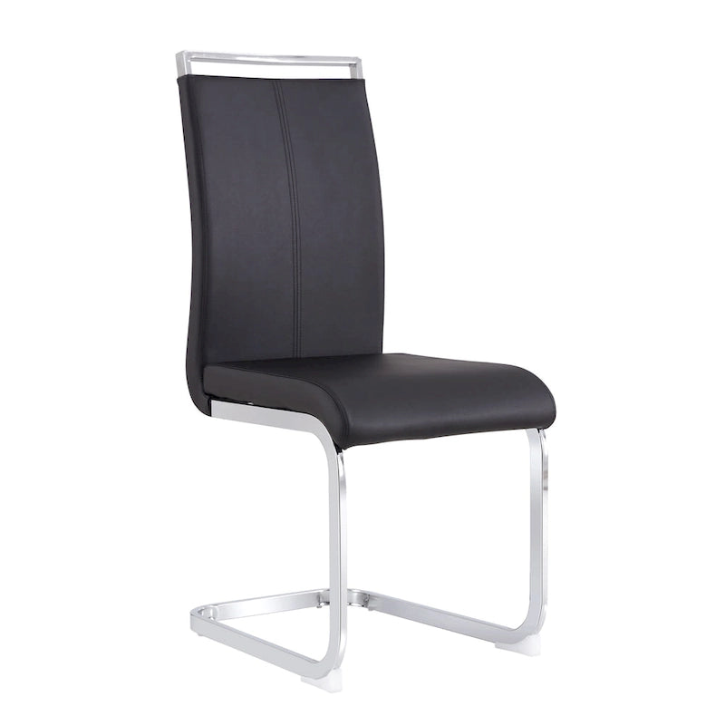 Chaises de salle à manger modernes en similicuir PU, lot de 4