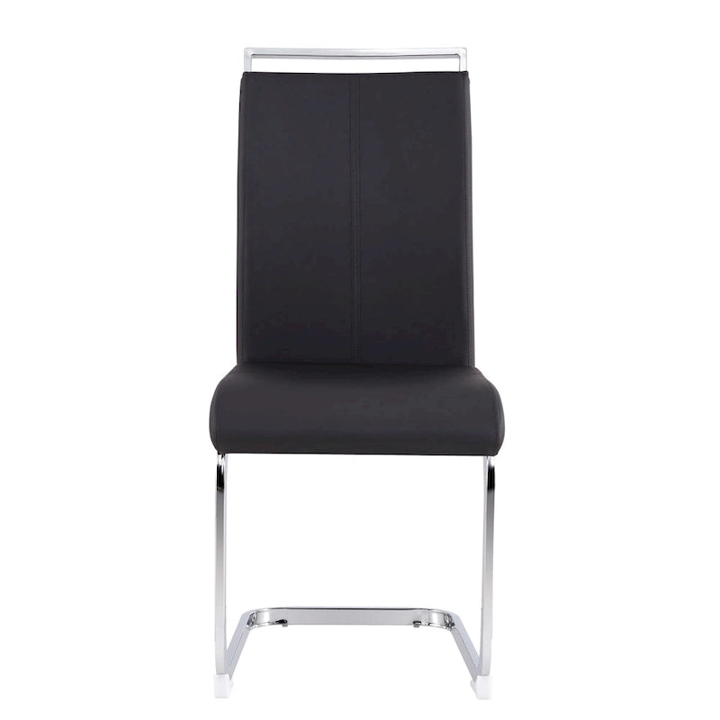 Chaises de salle à manger modernes en similicuir PU, lot de 4