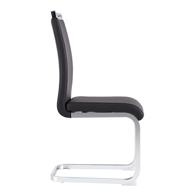 Chaises de salle à manger modernes en similicuir PU, lot de 4