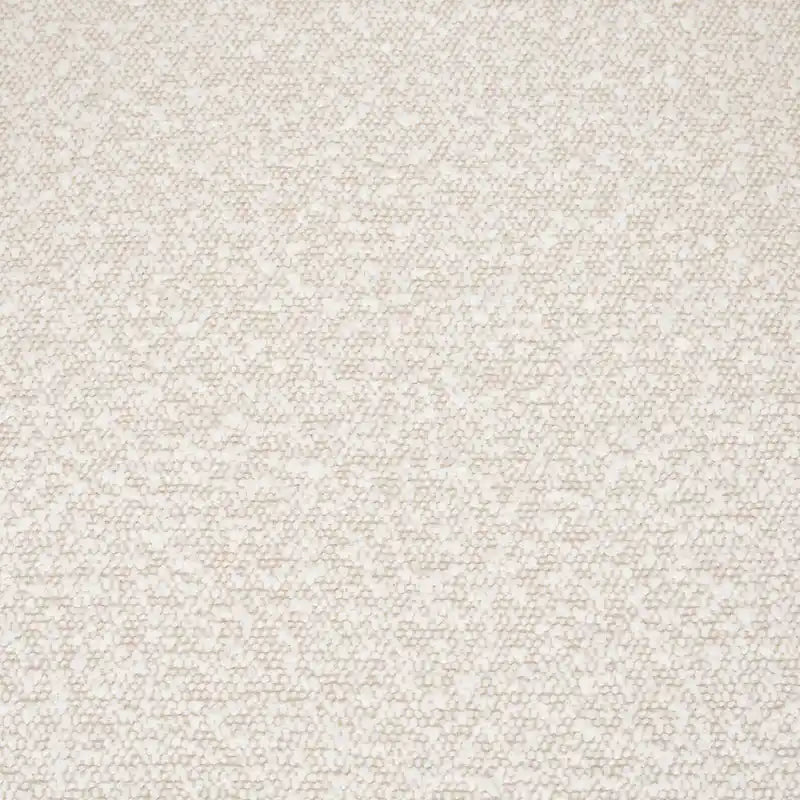 Chaise de salle à manger Brently avec tissu bouclé crème et pieds en métal noir mat