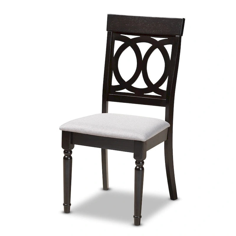 Lot de 4 chaises de salle à manger modernes en tissu Copper Grove Taizz