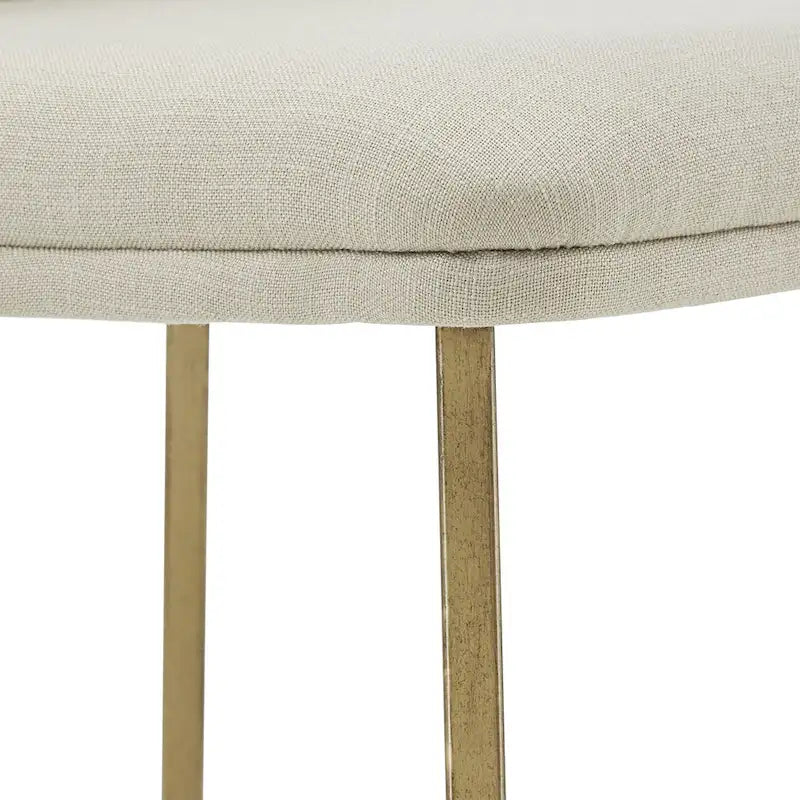 Chaise de salle à manger Cheyenne en métal doré (lot de 2) par iNSPIRE Q Modern