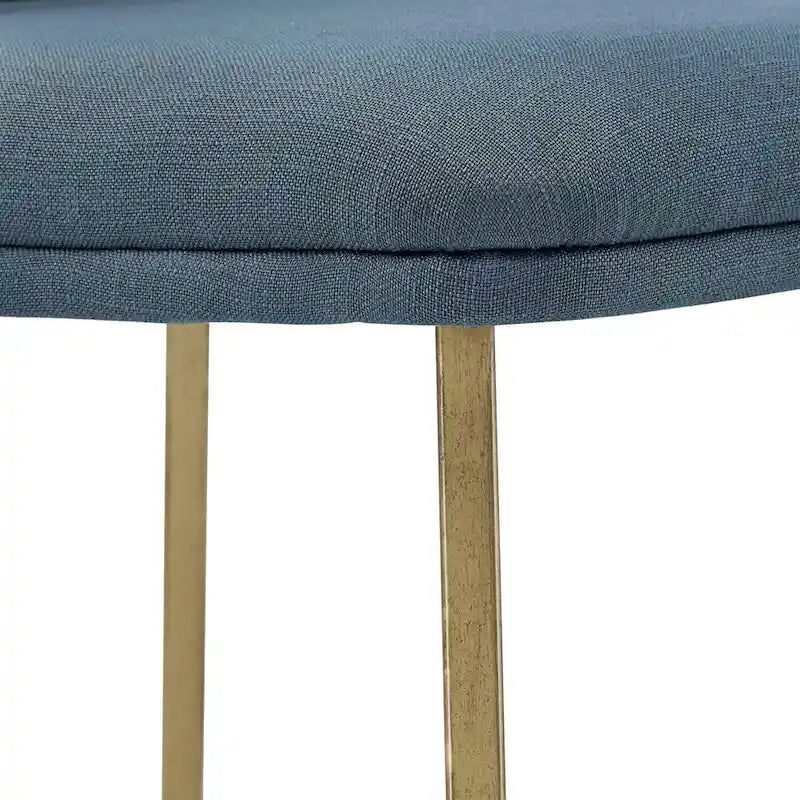Chaise de salle à manger Cheyenne en métal doré (lot de 2) par iNSPIRE Q Modern