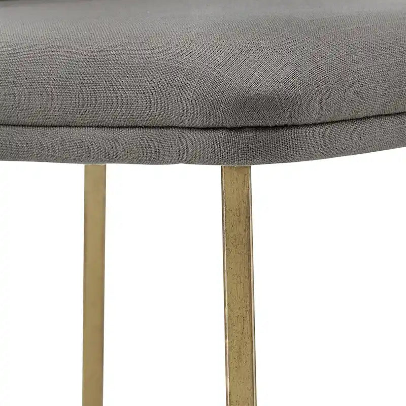 Chaise de salle à manger Cheyenne en métal doré (lot de 2) par iNSPIRE Q Modern