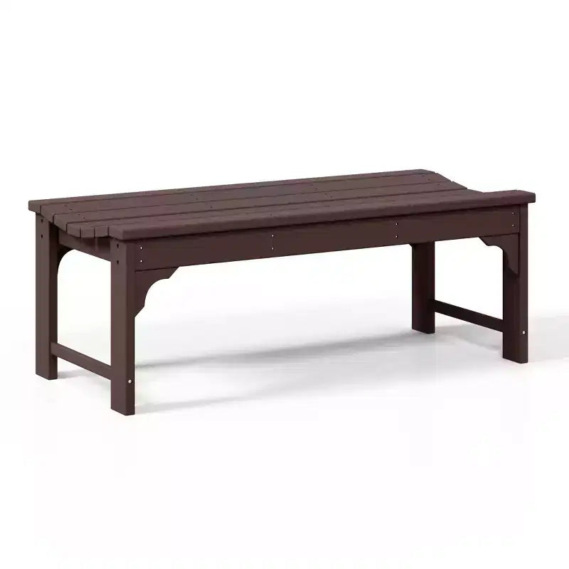 Banc extérieur WestinTrends sans dossier toutes saisons pour patio et jardin