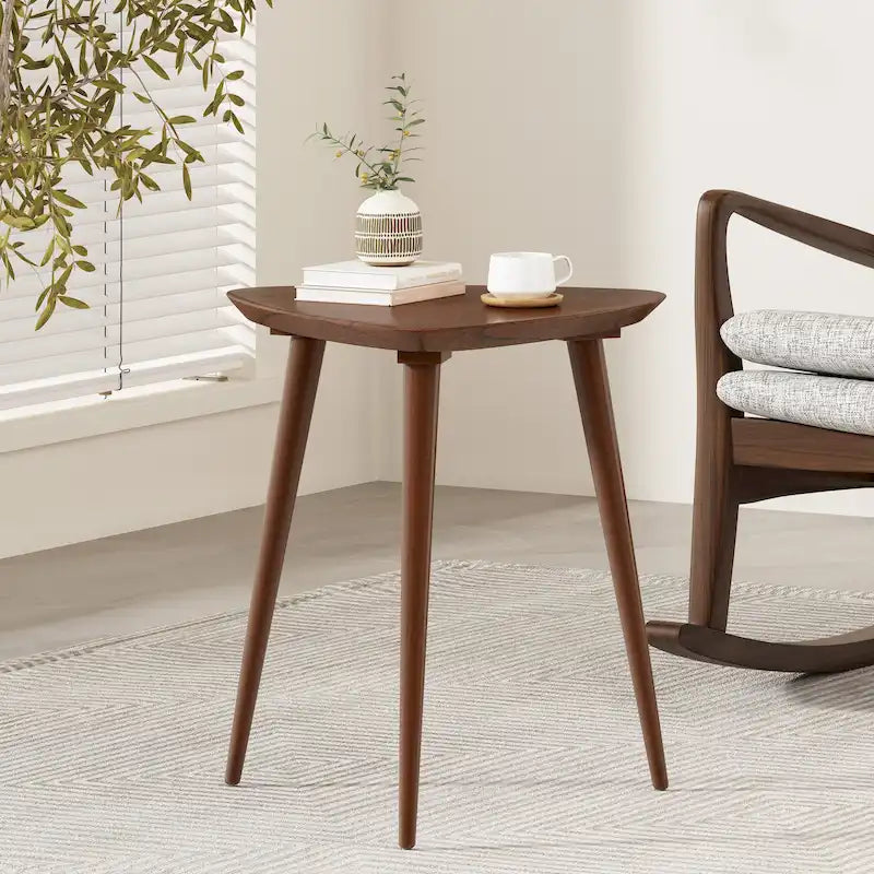 Table d'appoint en bois Naja Mid-Century de Christopher Knight Home - 20 L x 20 l x 22,75 H
