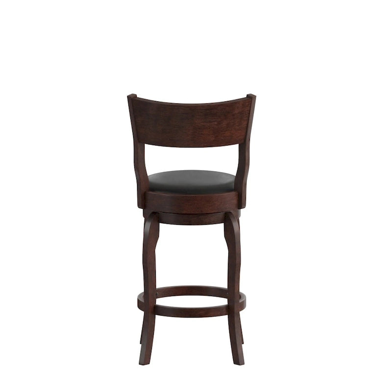 Tabouret de comptoir pivotant commercial en bois rembourré