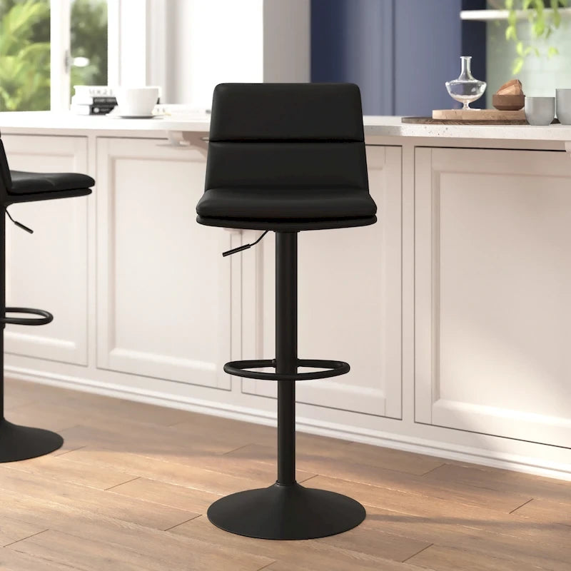 Ensemble de 2 tabourets de bar commerciaux sans accoudoirs, hauteur réglable