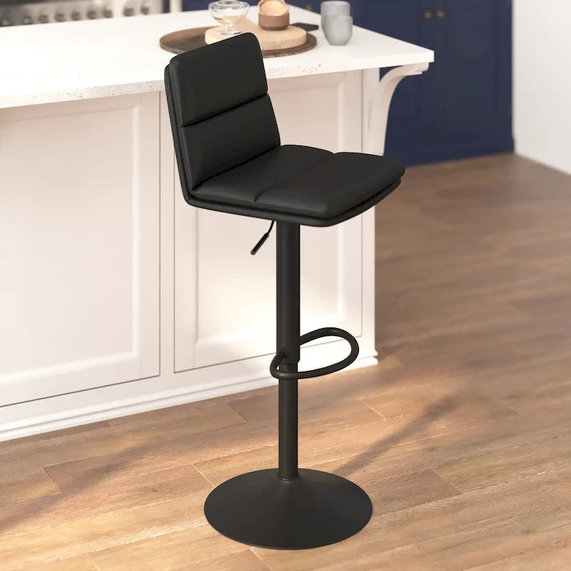 Ensemble de 2 tabourets de bar commerciaux sans accoudoirs, hauteur réglable