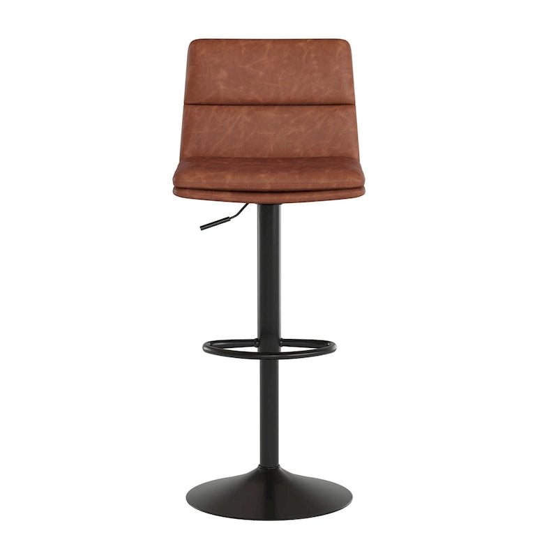 Ensemble de 2 tabourets de bar commerciaux sans accoudoirs, hauteur réglable