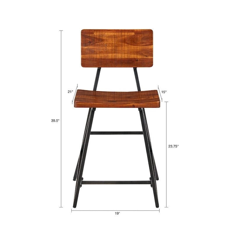 Tabouret de comptoir INK+IVY Trestle