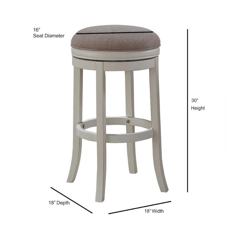 Tabouret de bar sans dossier Pesaro 30 pouces