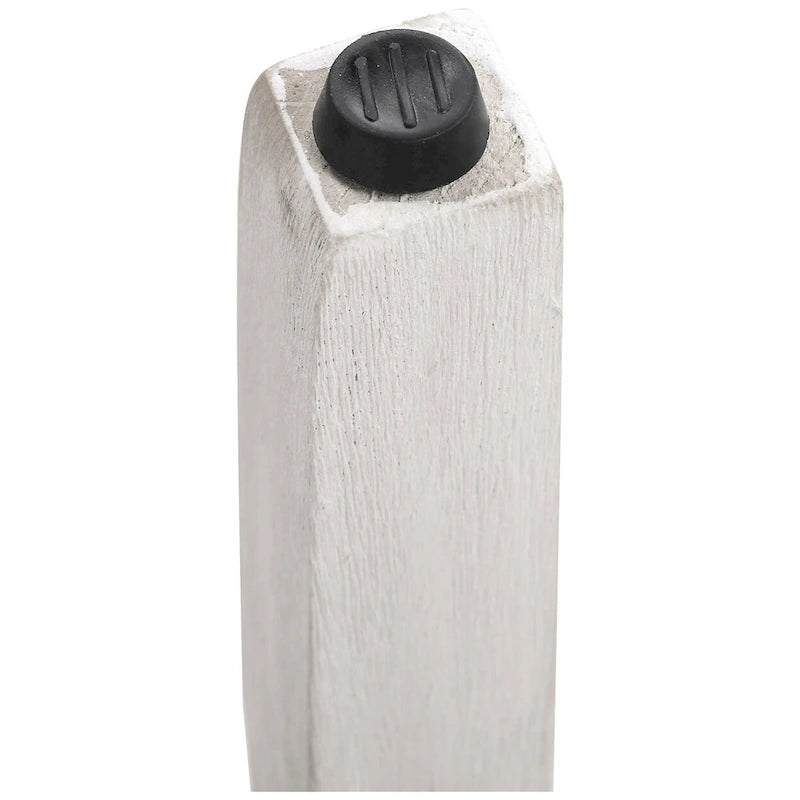 Tabouret de comptoir Jameson en polyester rembourré blanc antique, 24 pouces