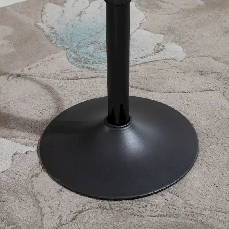 HOMCOM Tabourets de Bar Pivotants, Lot de 2 Chaises de Bar à Hauteur Réglable, Rembourrés avec Dossier pour Cuisine, Comptoir et Bar Maison