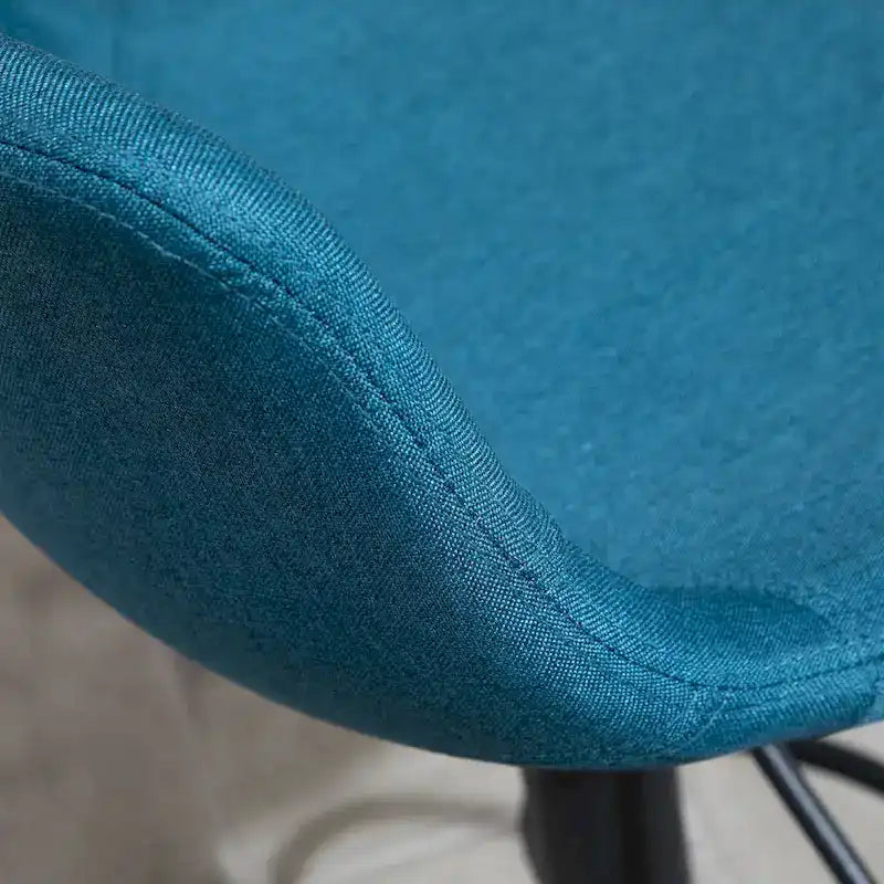 HOMCOM Tabourets de Bar Pivotants, Lot de 2 Chaises de Bar à Hauteur Réglable, Rembourrés avec Dossier pour Cuisine, Comptoir et Bar Maison