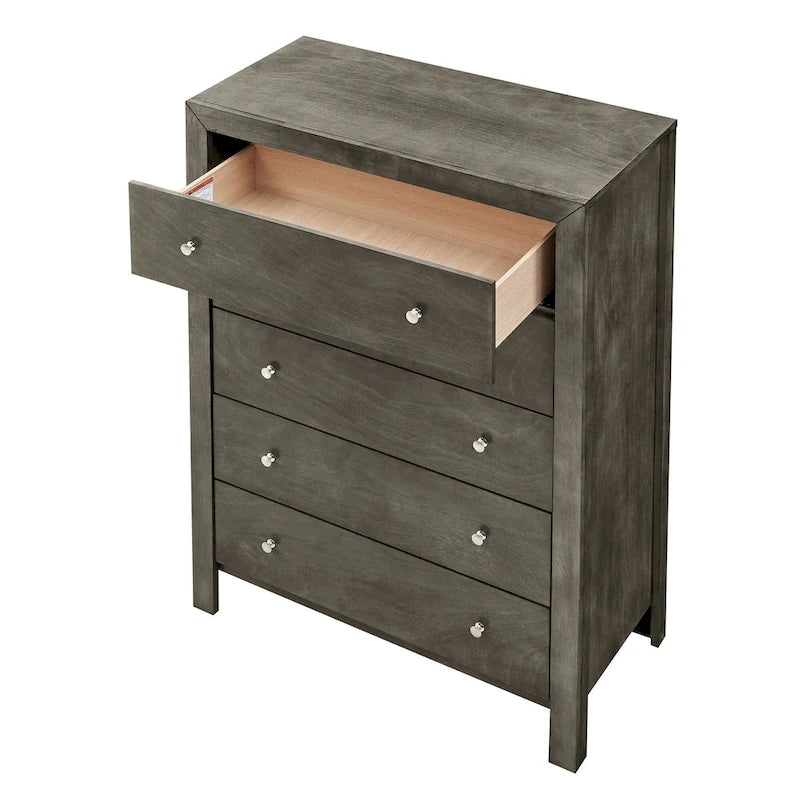 Commode à 5 tiroirs Burlington (34 po L. x 17 po l. x 48 po H)