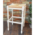 Tabouret de bar Morgan de 76 cm, blanc antique