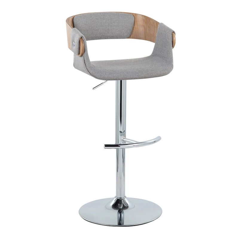 Tabouret de bar réglable Carson Carrington Gavle avec repose-pieds en T arrondi (lot de 2)